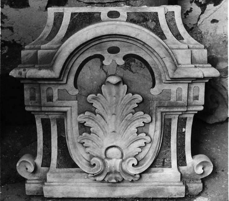 ciborio, frammento - bottega campana (sec. XVIII)