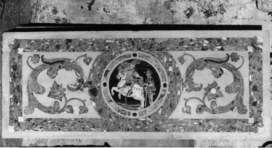 paliotto, frammento - bottega napoletana (sec. XVII)