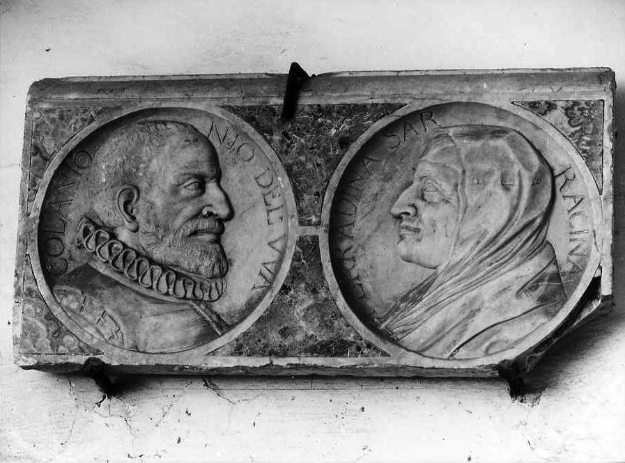 ritratti di Colantino dell'Uva e Ferrandina Saracino (rilievo) - bottega napoletana (fine sec. XVI)