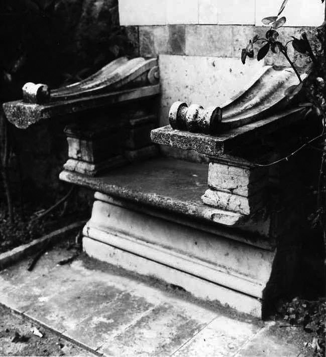 sedile - bottega campana (fine/inizio secc. XVIII/ XIX)