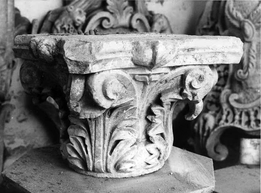 capitello corinzio - bottega campana (prima metà sec. XIII)