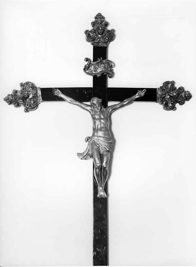 croce processionale - bottega napoletana (fine/inizio secc. XVIII/ XIX)