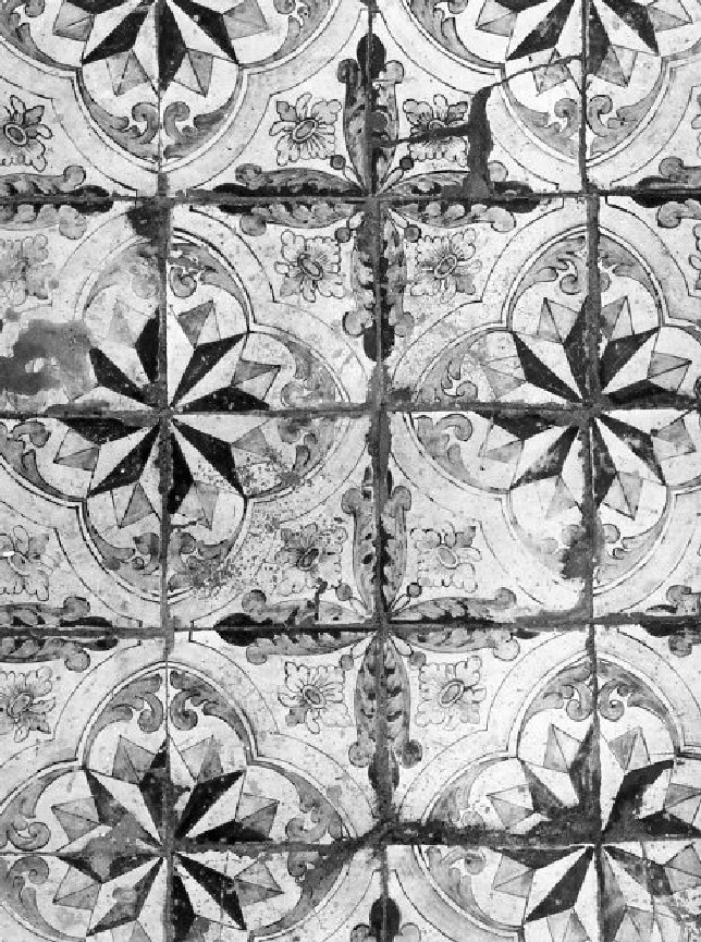 pavimento a mattonelle - bottega campana (sec. XVIII)