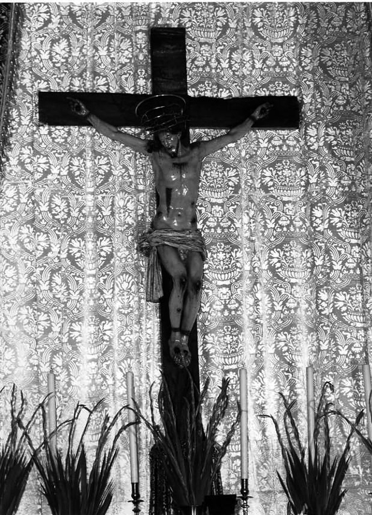 Cristo crocifisso (crocifisso) di Colombo Giacomo (attribuito) (prima metà sec. XVIII)