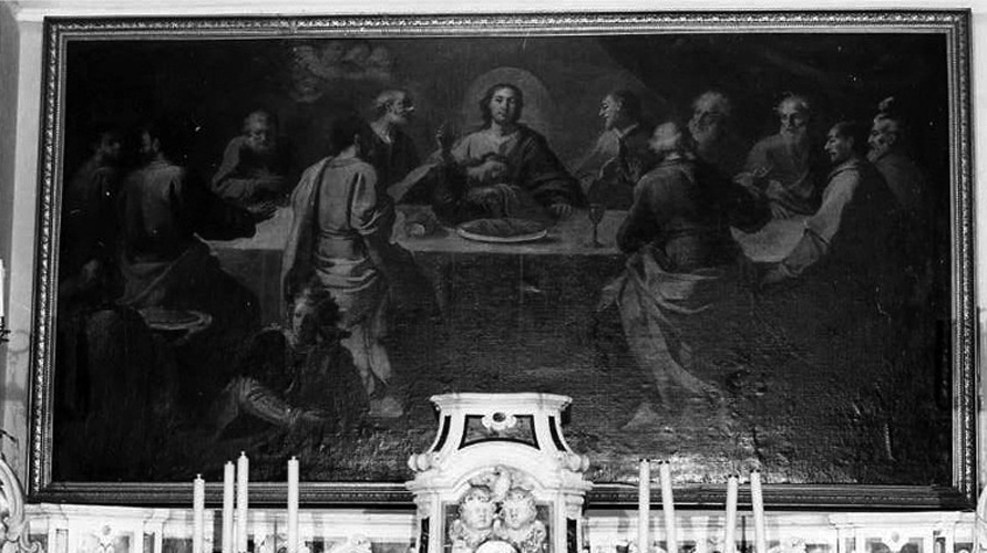 ultima cena (dipinto) di Cacciapuoti Nicola (sec. XVIII)