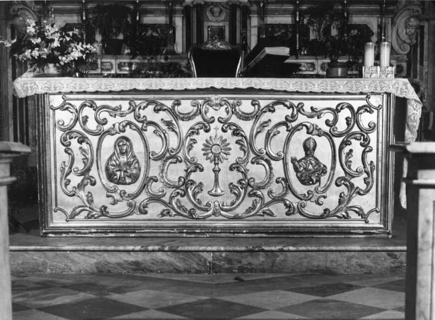 paliotto - a pannello piano - bottega campana (sec. XIX)