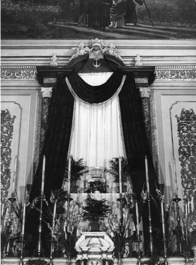 mostra architettonica d'altare - bottega campana (sec. XIX)