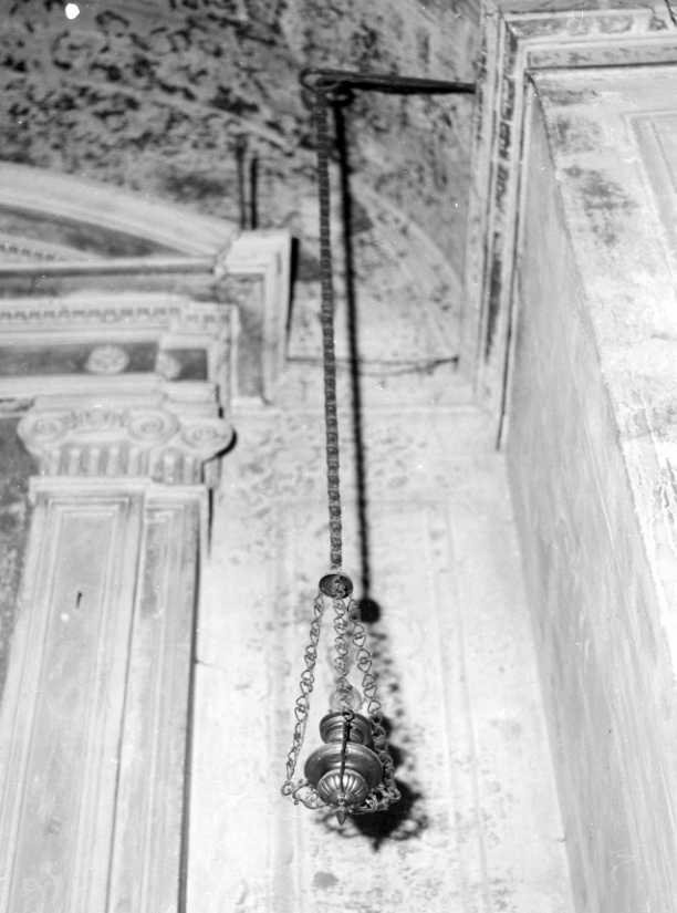 lampada pensile, coppia - bottega campana (prima metà sec. XX)