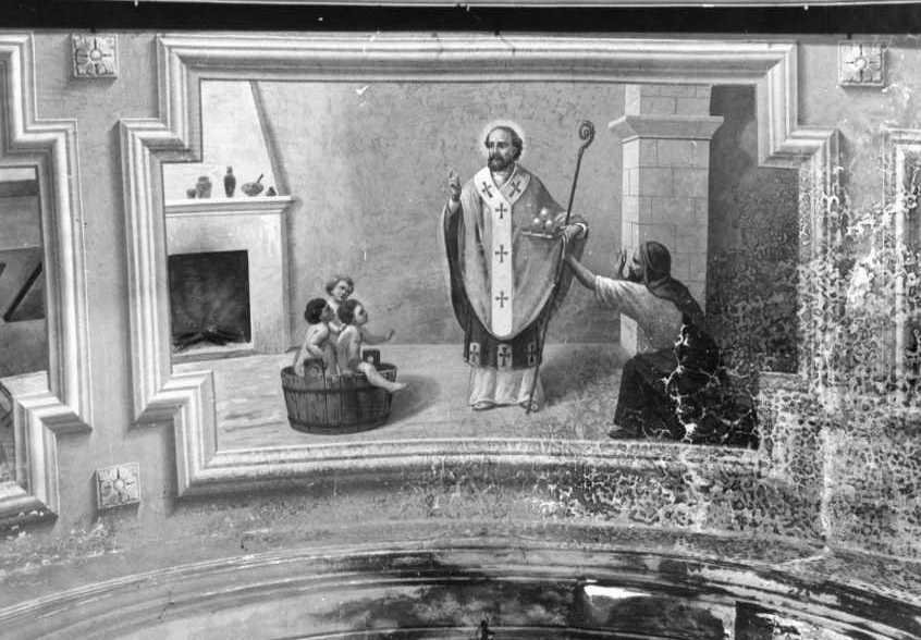 decorazione pittorica di Torelli Vittorio Luigi (attribuito) (prima metà sec. XX)