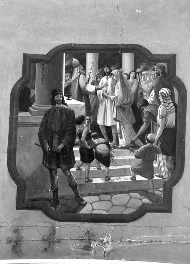 Sposalizio di Maria Vergine (dipinto) di Torelli Vittorio Luigi (sec. XX)