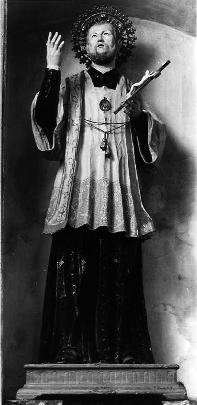 San Filippo Neri (statua) - bottega campana (prima metà sec. XIX)