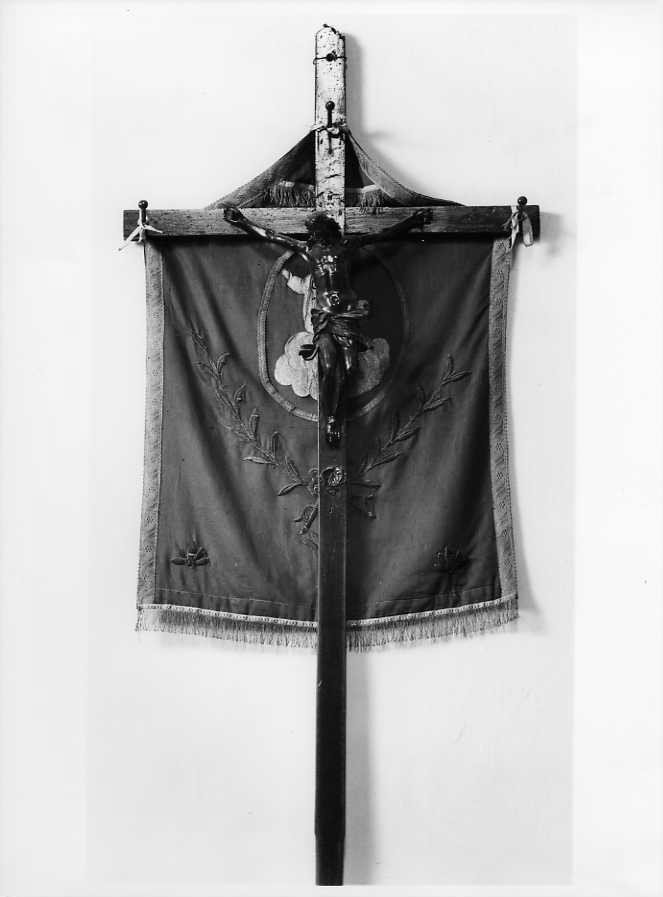 Cristo crocifisso (croce processionale) - bottega campana (sec. XVIII)