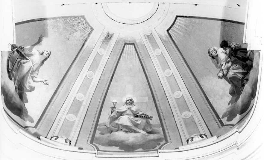 tre Virtù Teologali (dipinto) di Ballerini Ettore (sec. XX)