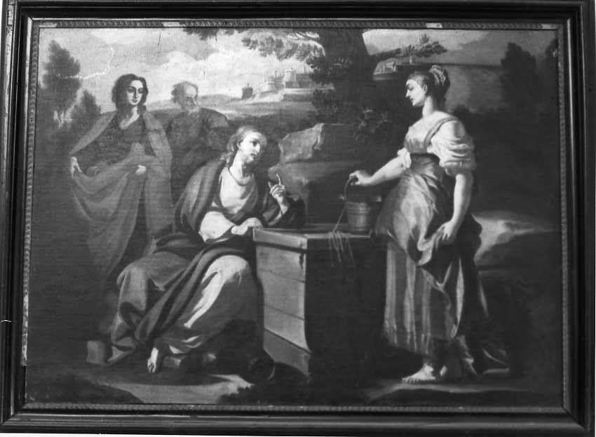 Cristo e la samaritana al pozzo (dipinto) - ambito campano (sec. XVIII)