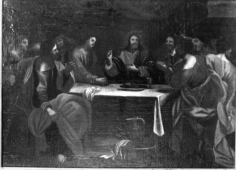 ultima cena (dipinto) - ambito campano (sec. XVIII)