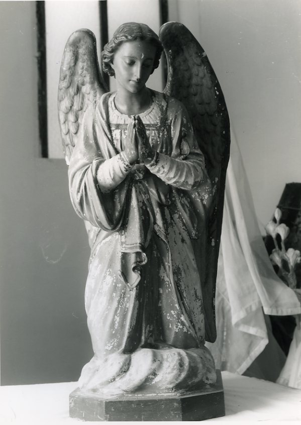 angelo (statuetta, serie) - bottega campana (seconda metà sec. XIX)