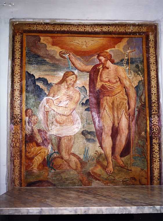 battesimo di Cristo (dipinto) - ambito campano (sec. XVI)