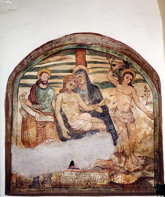 deposizione di Cristo dalla croce (dipinto) - ambito campano (sec. XVI)