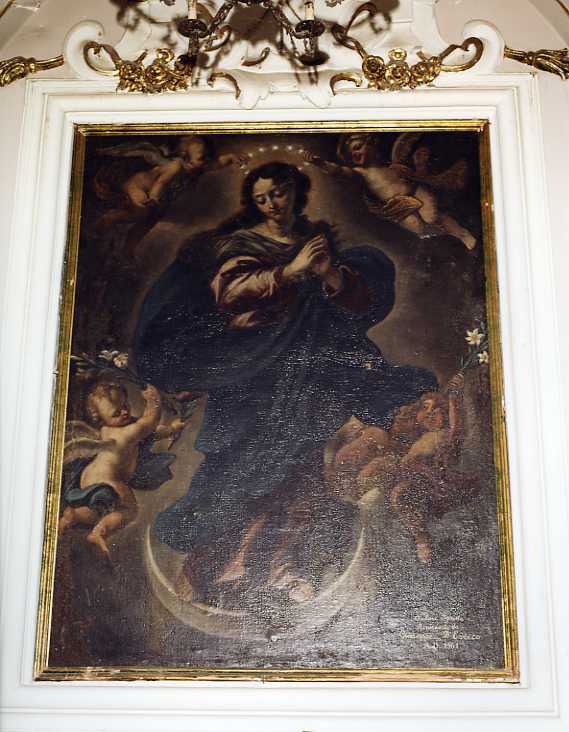 Madonna Immacolata (dipinto, opera isolata) - ambito campano (sec. XVI)