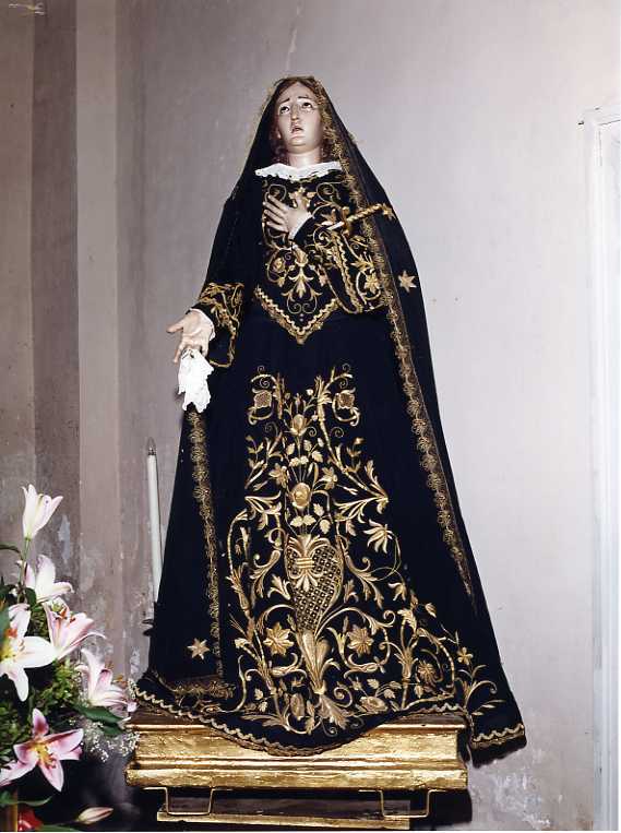 Madonna Addolorata (statua, opera isolata) - bottega campana (sec. XVIII)