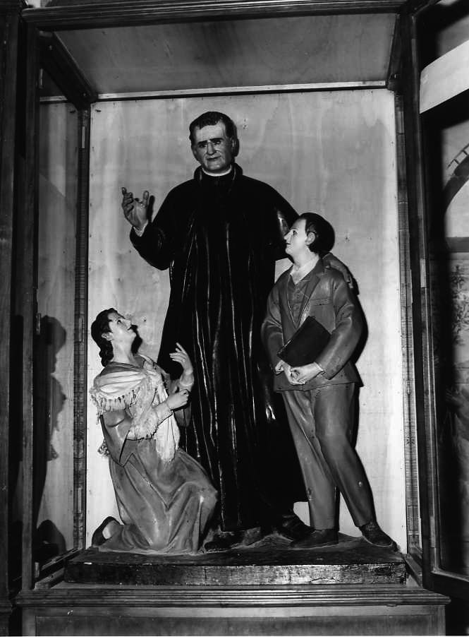 San Giovanni Bosco (gruppo scultoreo) - bottega leccese (secondo quarto sec. XX)