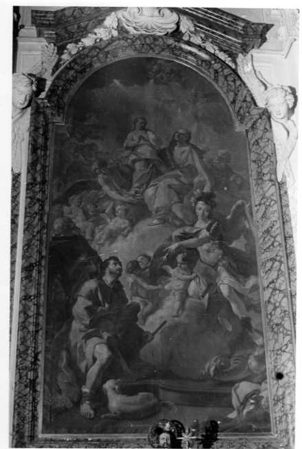 Sant'Anna con la Vergine, San Michele Arcangelo, San Giacomo e Sant'Antonio Abate (dipinto) di Diano Giacinto detto Pozzolano (sec. XVIII)