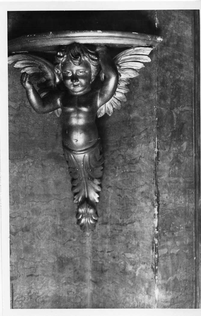 putto (mensola, serie) - bottega campana (fine sec. XIX)