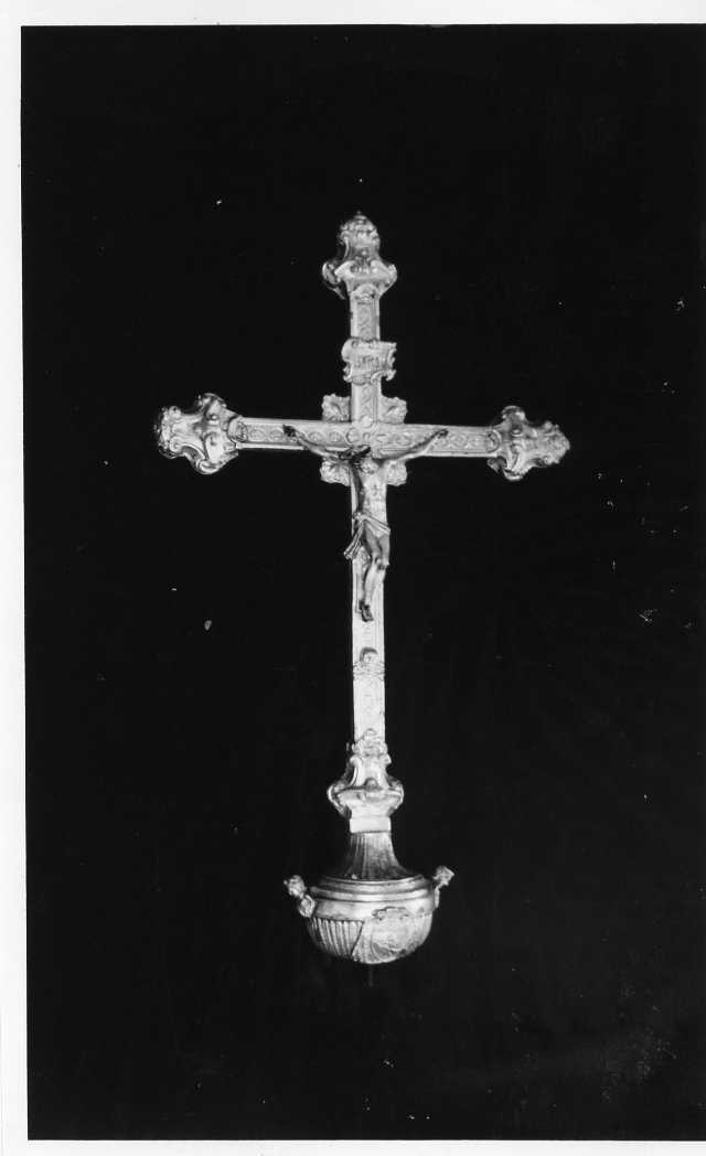 croce processionale - bottega campana (sec. XIX)