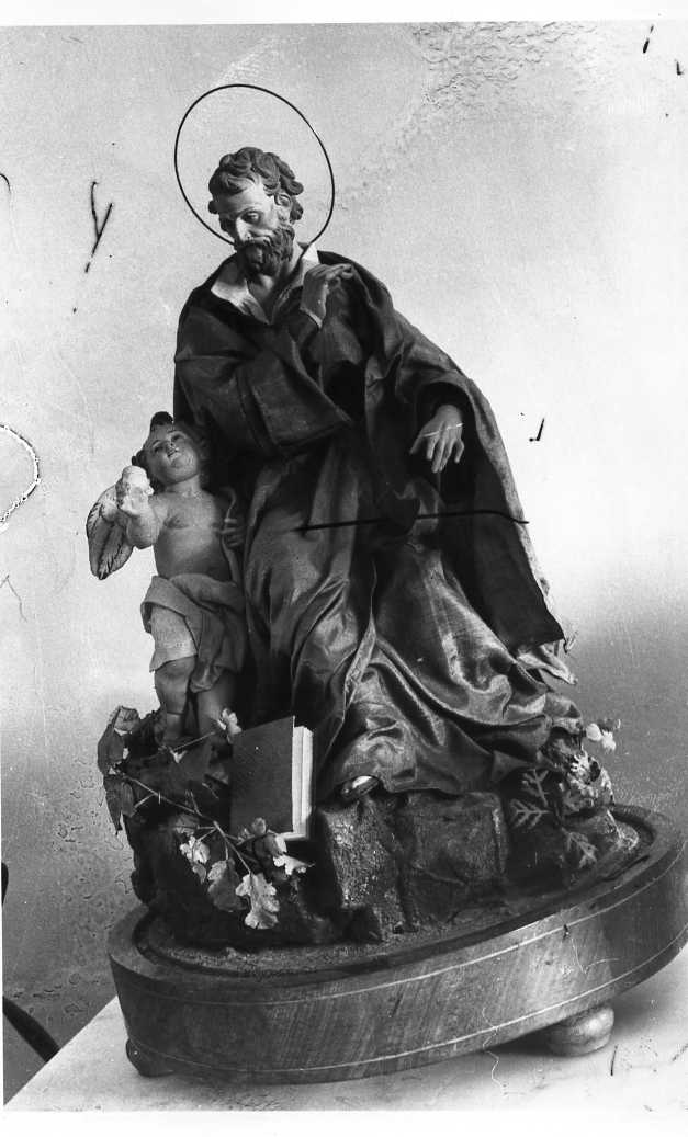 San Matteo e l'angelo (statuetta) - bottega campana (prima metà sec. XIX)