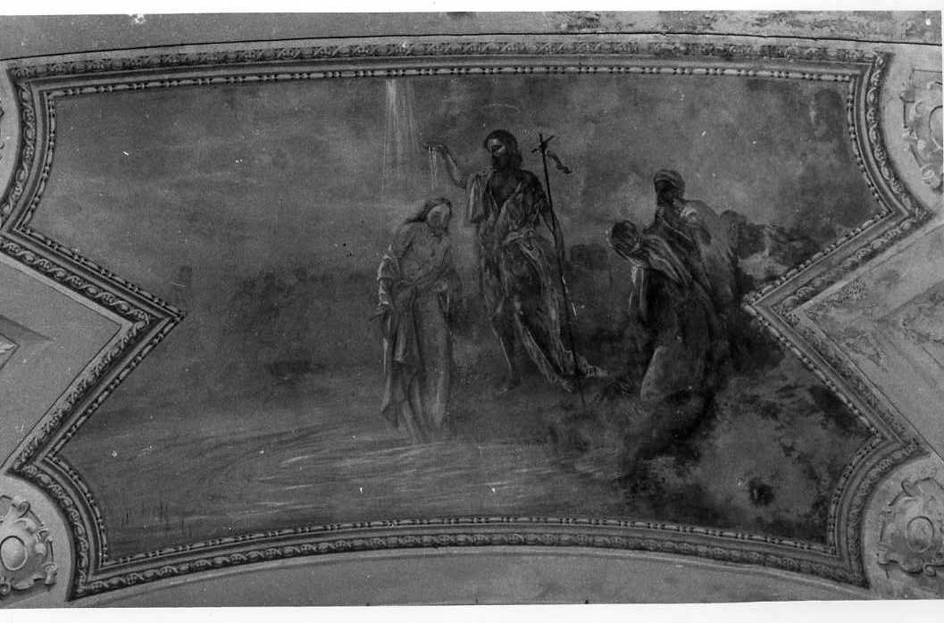 battesimo di Cristo (dipinto) di Taglialatela Luigi (attribuito) (prima metà sec. XX)