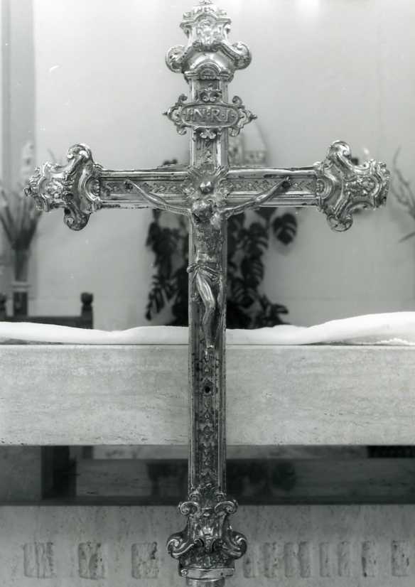 Cristo crocifisso (croce processionale) - bottega napoletana (ultimo quarto sec. XVIII)
