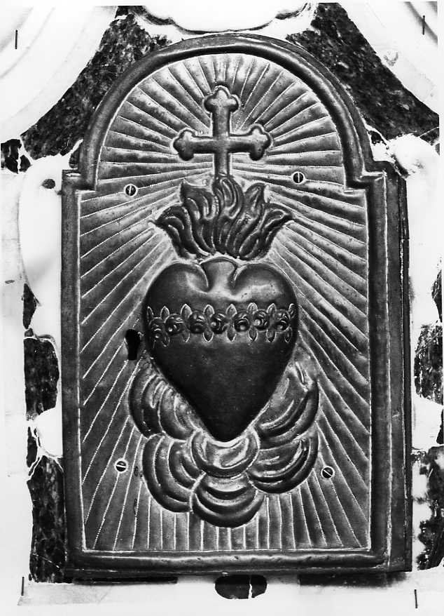 Sacro Cuore di Gesù (sportello di tabernacolo) - bottega campana (prima metà sec. XVIII)