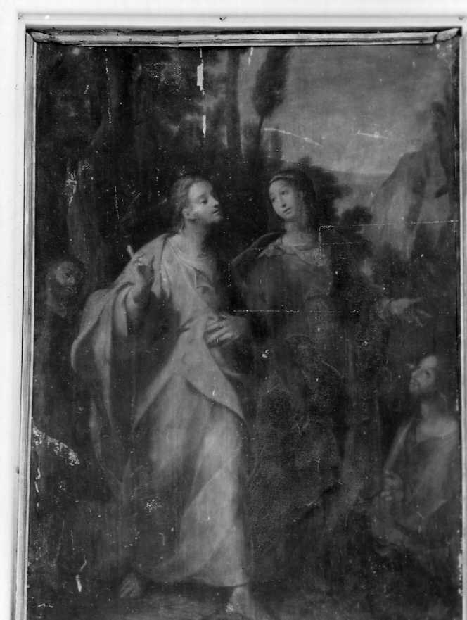 commiato di Cristo dalla Madonna con donatore (pala d'altare) di Hendricksz Dirk detto Teodoro d'Errico (fine sec. XVI)