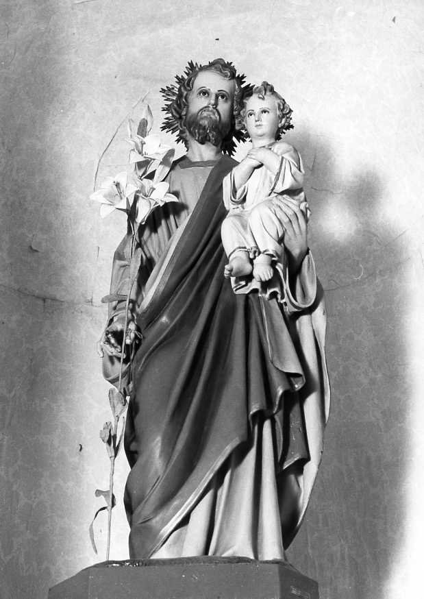 San Giuseppe e Gesù Bambino (scultura) - bottega campana (sec. XX)