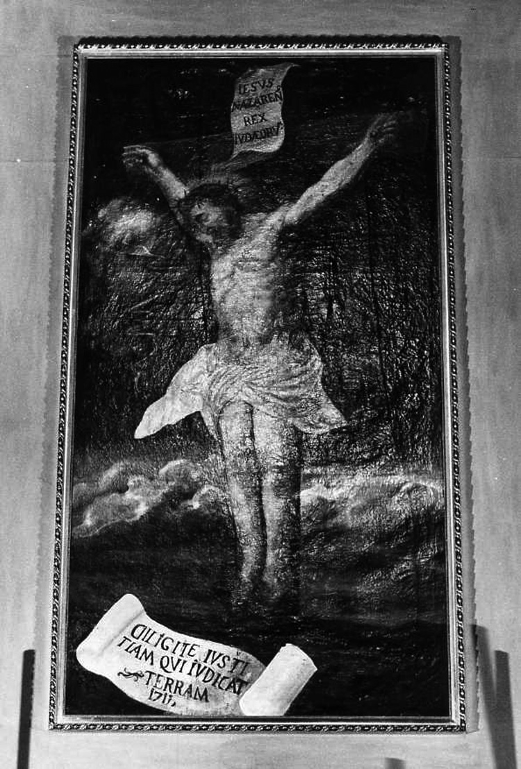 Cristo crocifisso (dipinto) - ambito campano (sec. XVIII)