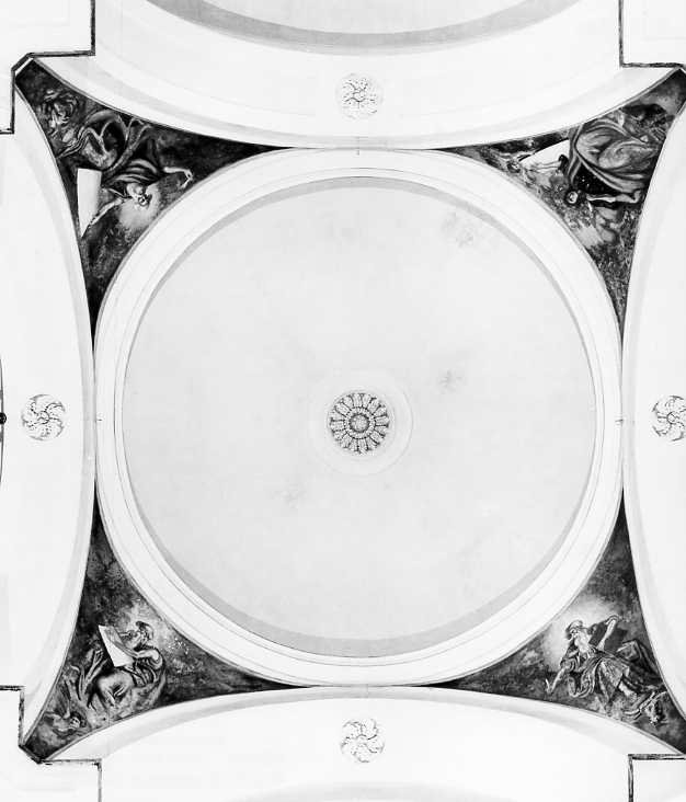 quattro evangelisti (decorazione pittorica) - ambito campano (sec. XIX)