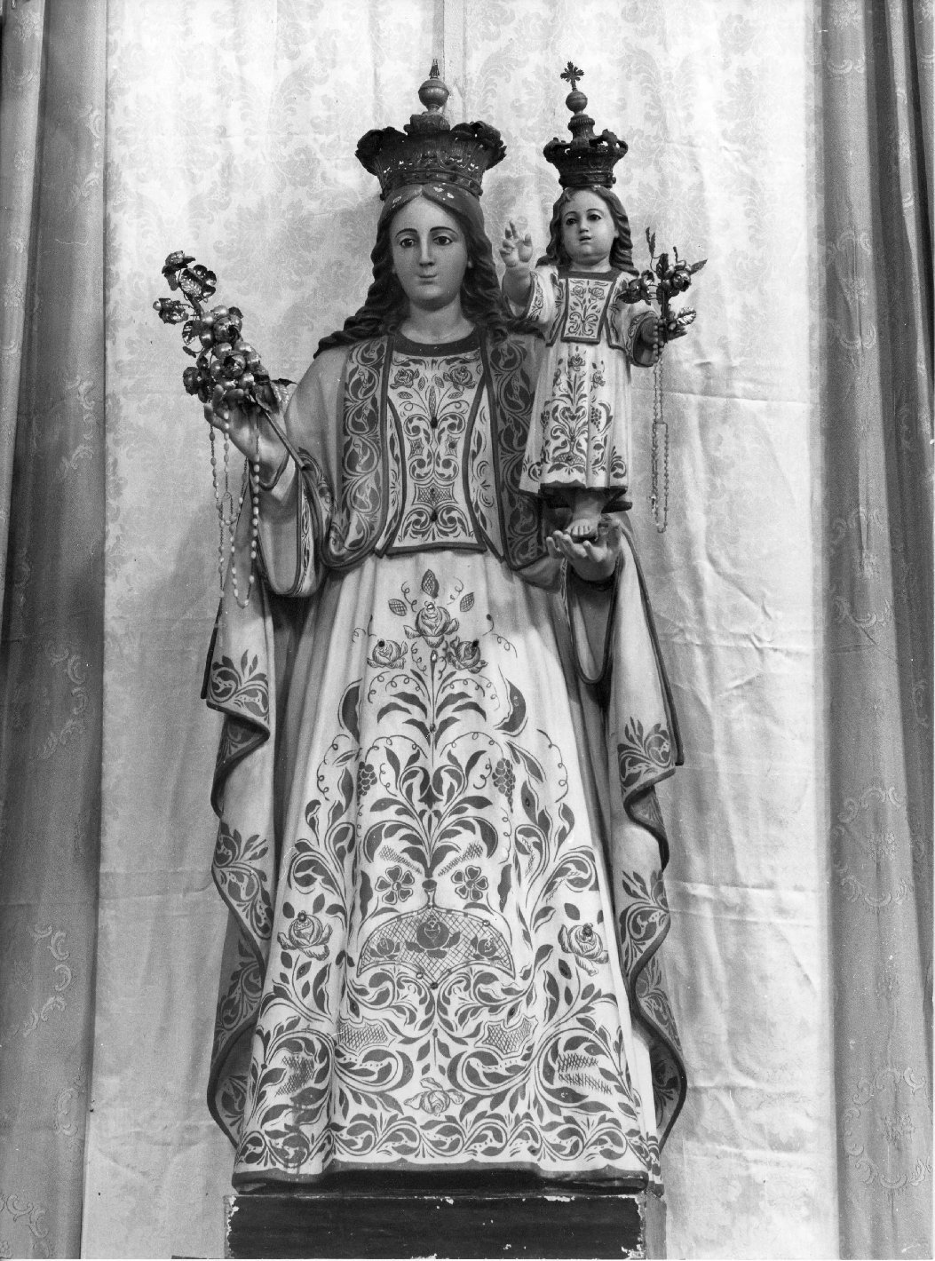 Madonna del Rosario (statua) - bottega napoletana (fine/inizio secc. XVII/ XVIII)
