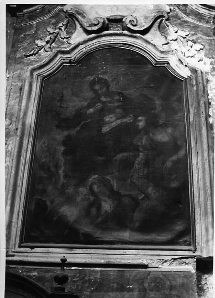 Madonna con Bambino, angeli e anime purganti (dipinto) - ambito campano (sec. XVII)