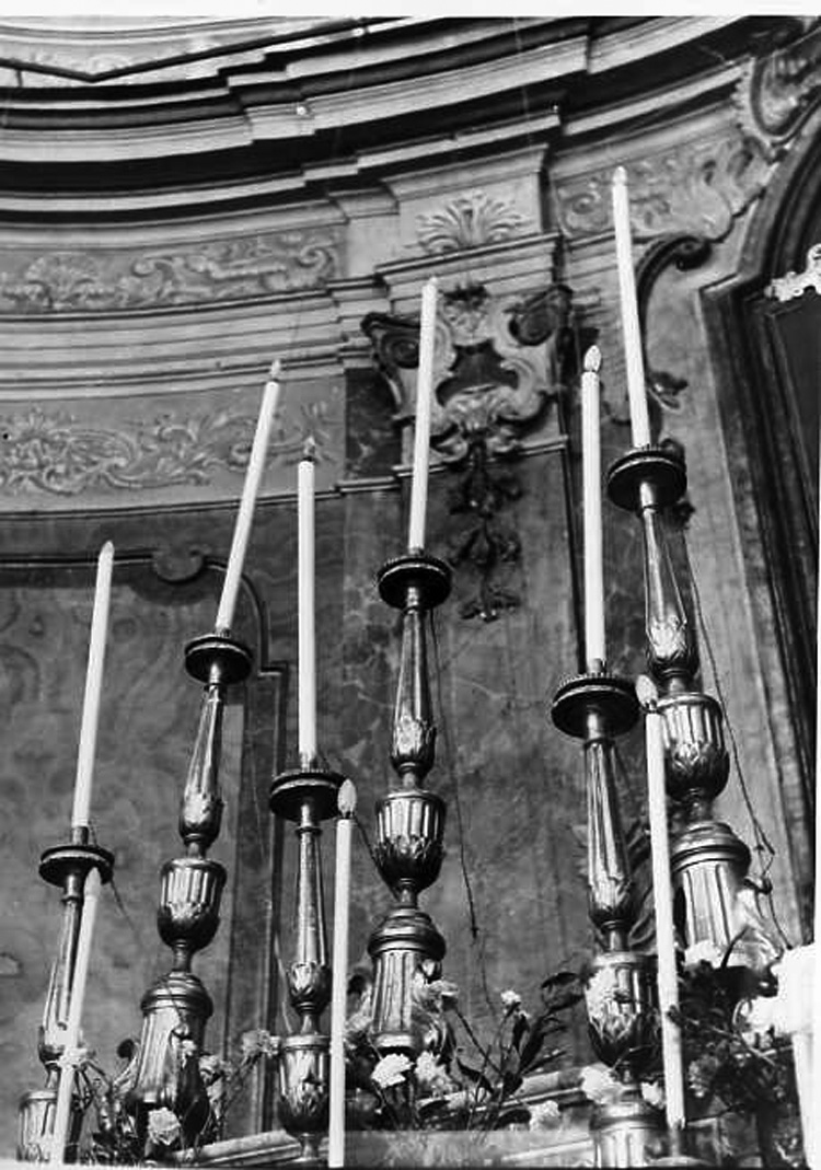 candelabro, serie - bottega campana (sec. XVIII)