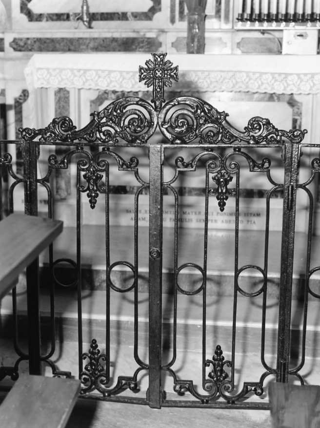 cancello, coppia - bottega campana (fine/inizio secc. XIX/ XX)