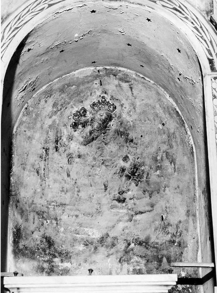 Madonna con Bambino (dipinto, elemento d'insieme) - ambito campano (sec. XVII)