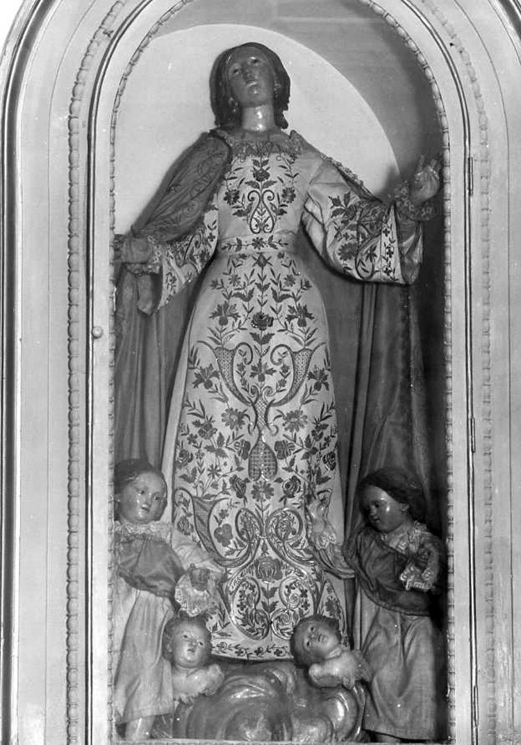 Madonna Assunta con angeli (gruppo scultoreo) - bottega napoletana (prima metà sec. XIX)