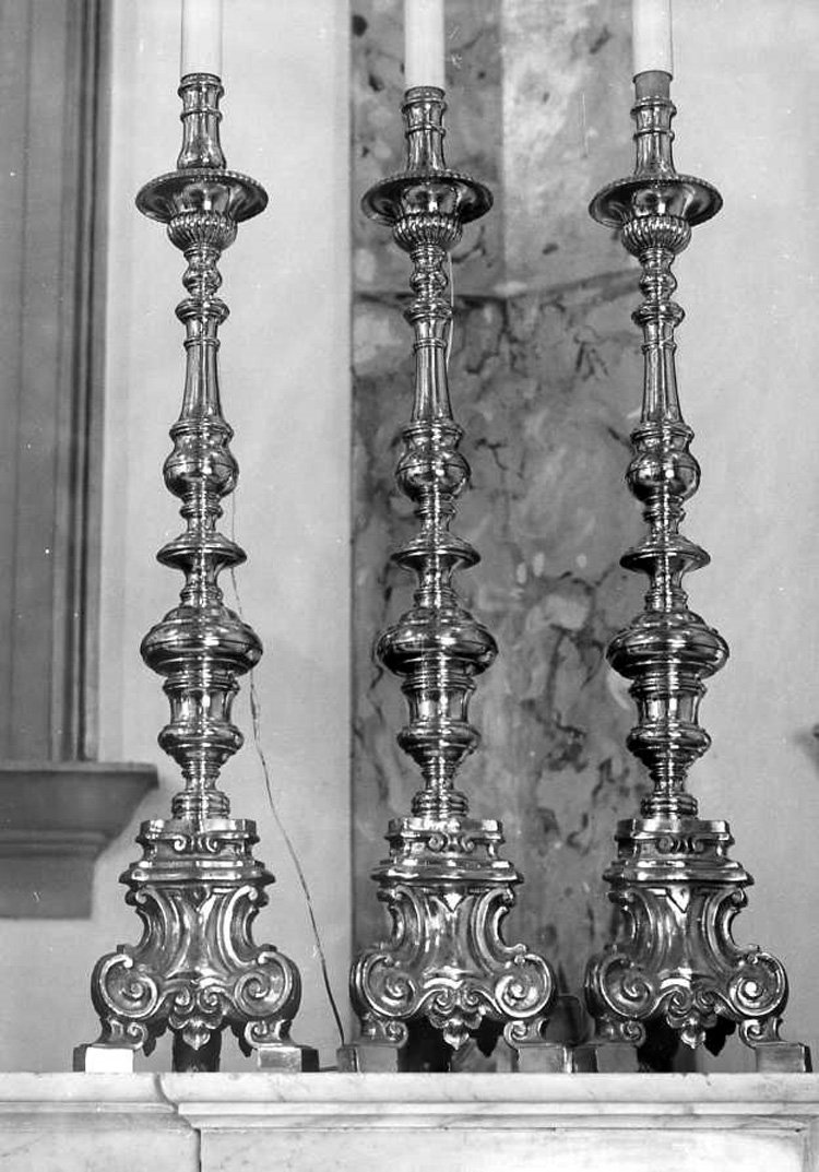 candeliere, serie - bottega napoletana (sec. XVIII)