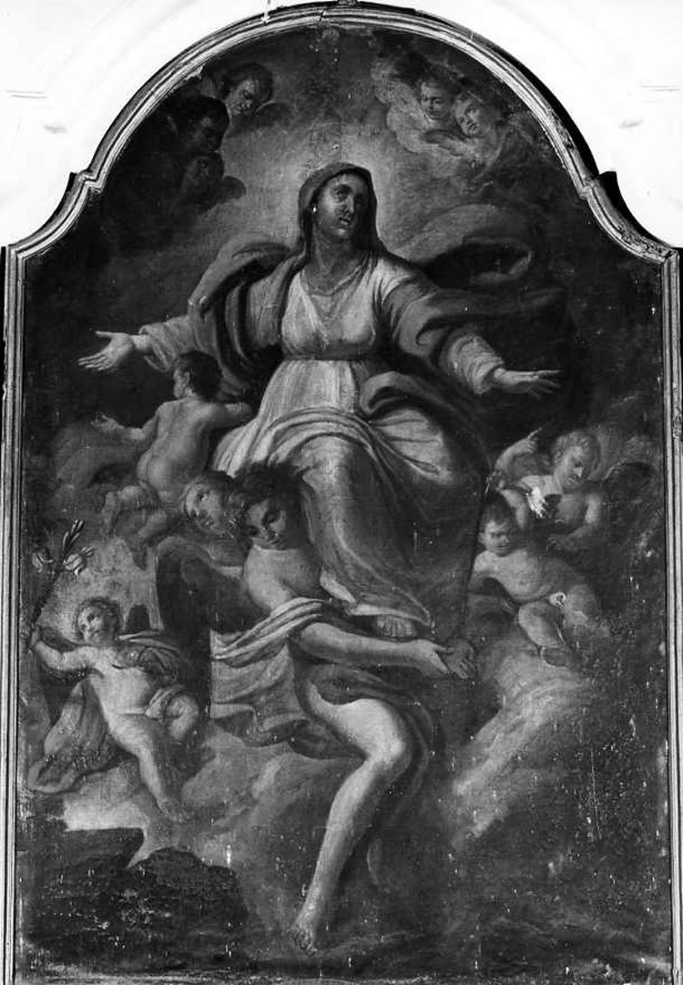 Madonna Assunta con angeli (dipinto) - ambito campano (seconda metà sec. XVIII)