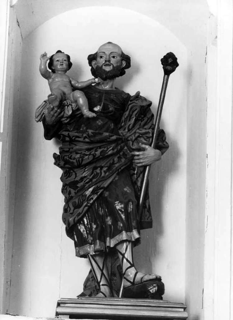 San Giuseppe e Gesù Bambino (statua) - bottega campana (sec. XVIII)