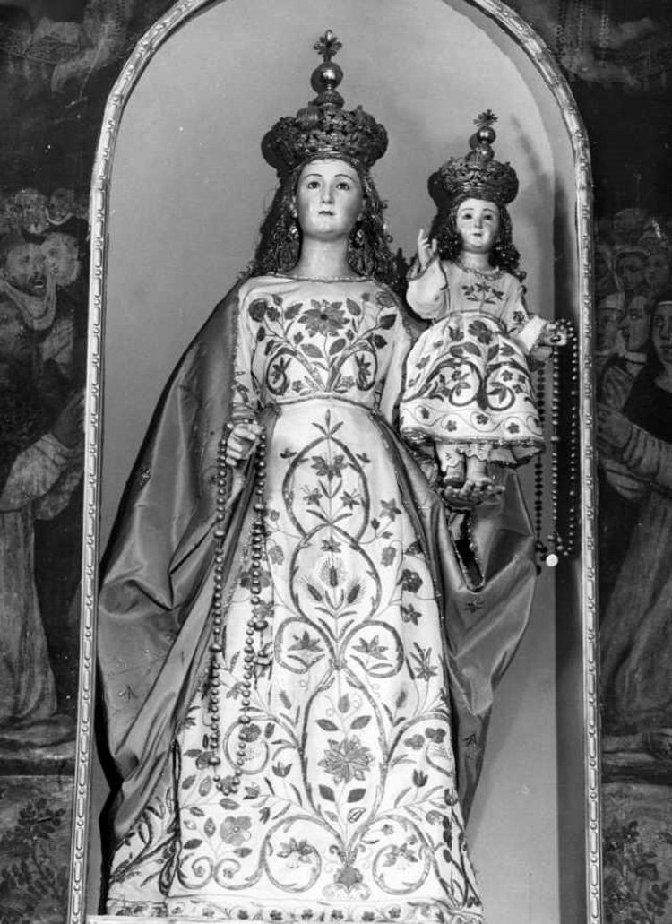 Madonna del Rosario (statua) - bottega napoletana (prima metà sec. XVIII)