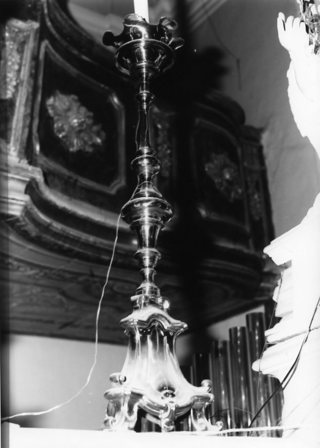 candelabro, serie - bottega campana (seconda metà sec. XVIII)