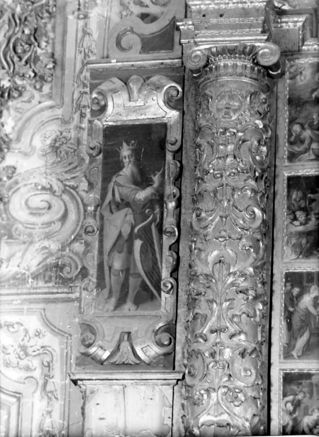 re Davide (anta di polittico) di Hendricksz Dirk detto Teodoro d'Errico (attribuito) (sec. XVI)