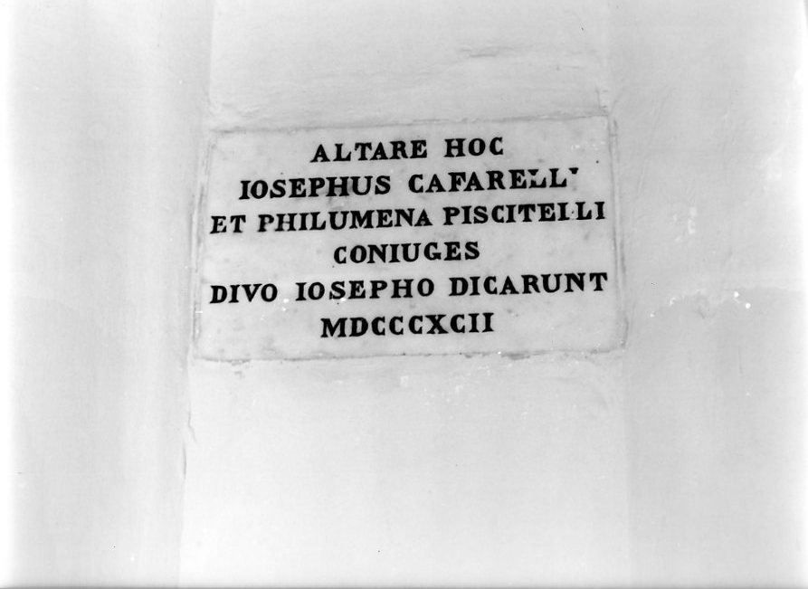 lapide - bottega campana (sec. XIX)