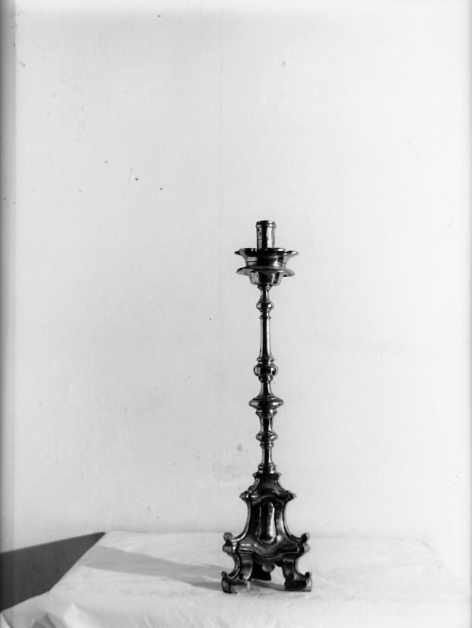 candeliere, serie - bottega campana (seconda metà sec. XVIII)